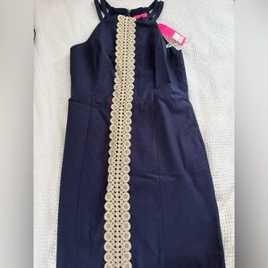 Lilly Pulitzer Navy Pearl Stretch Shift